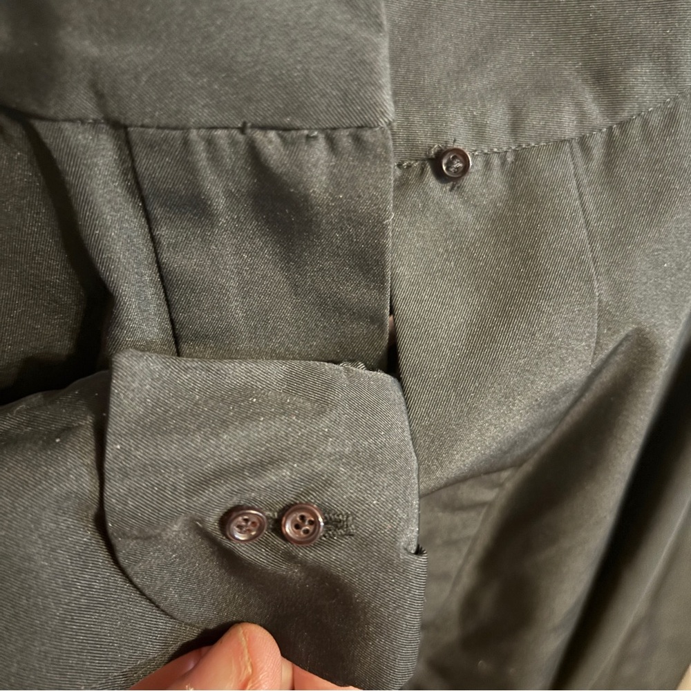 Chloe Navy Flared Belted Jacket - image 5